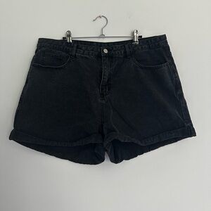 SHEIN | Woman’s Sz 2XL | Classic Black Denim Women's Shorts